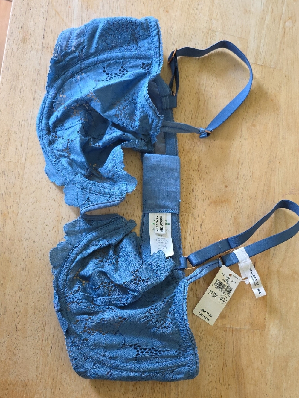 NWT Aerie Blue Lace Underwire Bra